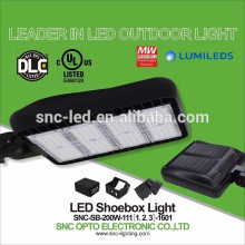 Le parking classé par boîte de chaussure de LED de LED d&#39;UL DLC a allumé 200w pour le marché de l&#39;Amérique du Nord